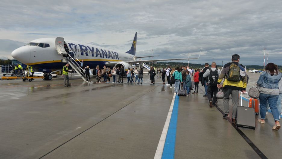 Samolot należący do linii Ryanair