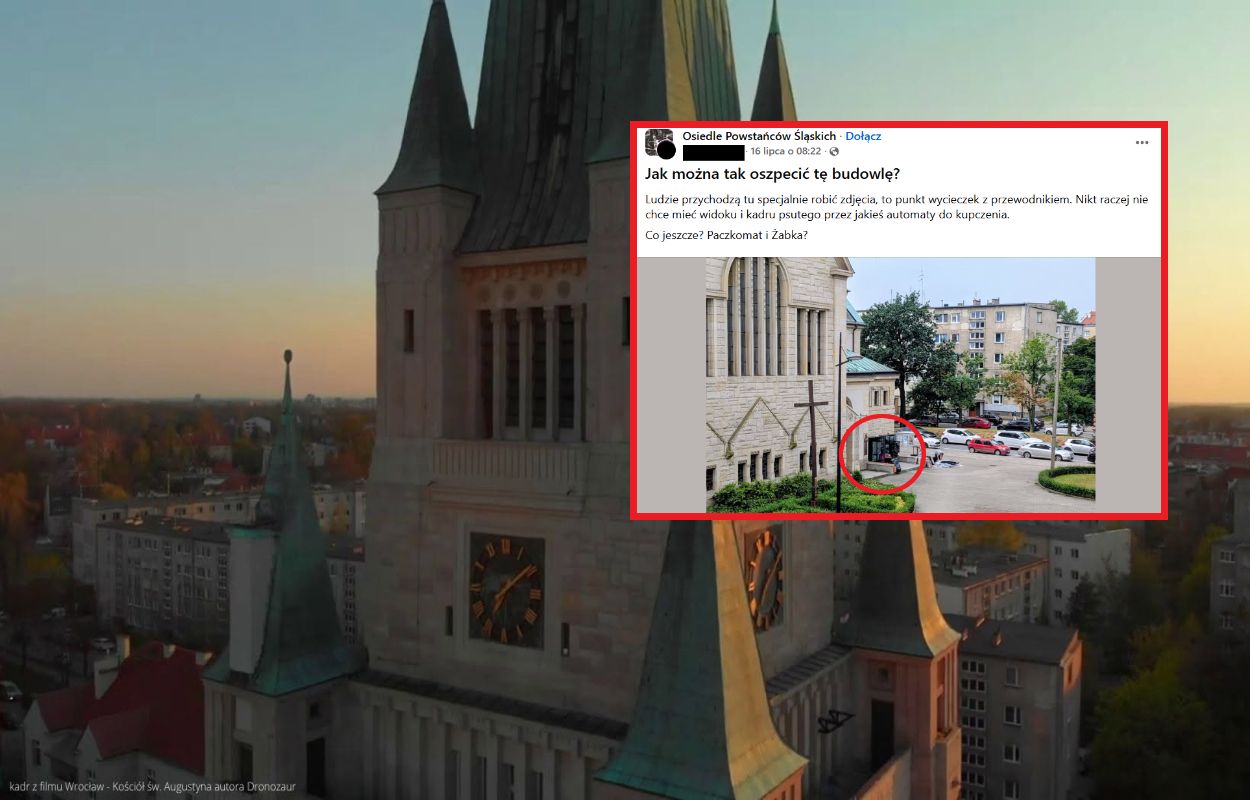 Taki widok pod kościołem we Wrocławiu. Wybuchł spór. "Zgodziłem się"
