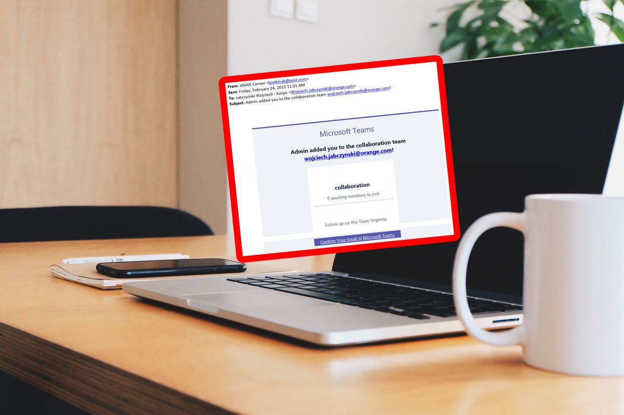 Phishing uniwersalny. MS Teams, Tłumacz Google i twój e-mail