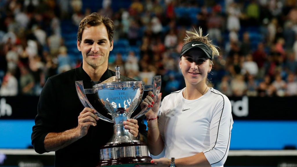 Roger Federer i Belinda Bencić, triumfatorzy Pucharu Hopmana 2019