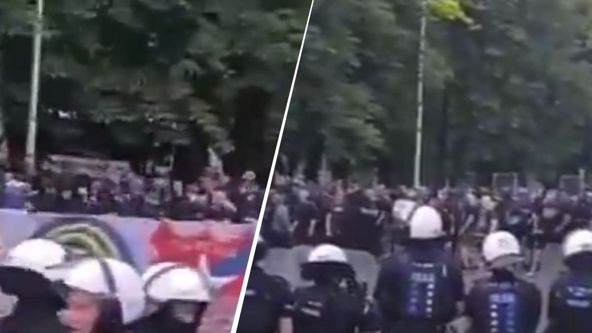 Ustawka pseudokibiców przed meczem Polska-Mołdawia