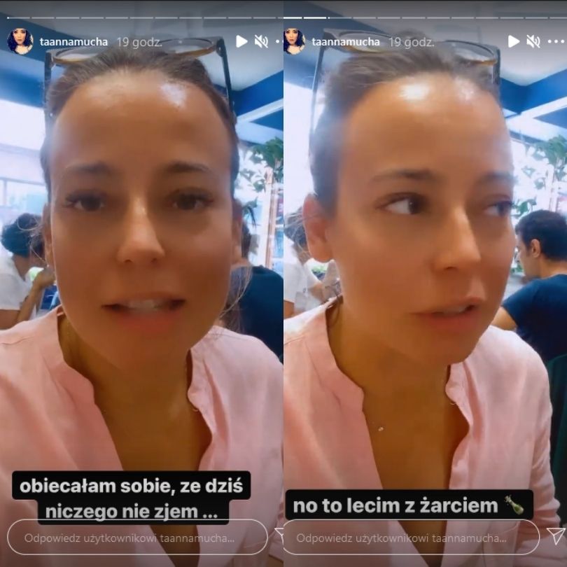 Anna Mucha relacjonuje wizytę we francuskiej restauracji