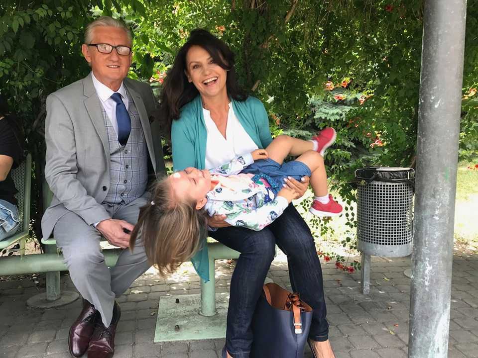 Aleksandra Pieczyńska i Grzegorz Wons na planie "M jak miłość"