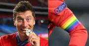 Robert Lewandowski deklaruje, że założyłby TĘCZOWĄ OPASKĘ na mecz: "Nie miałbym z tym problemu"