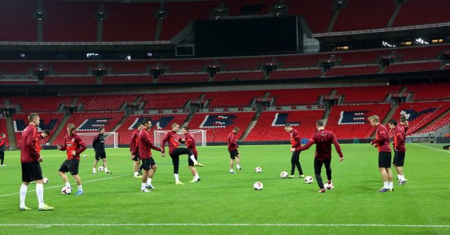 trening reprezentacji Polski na Wembley w Londynie