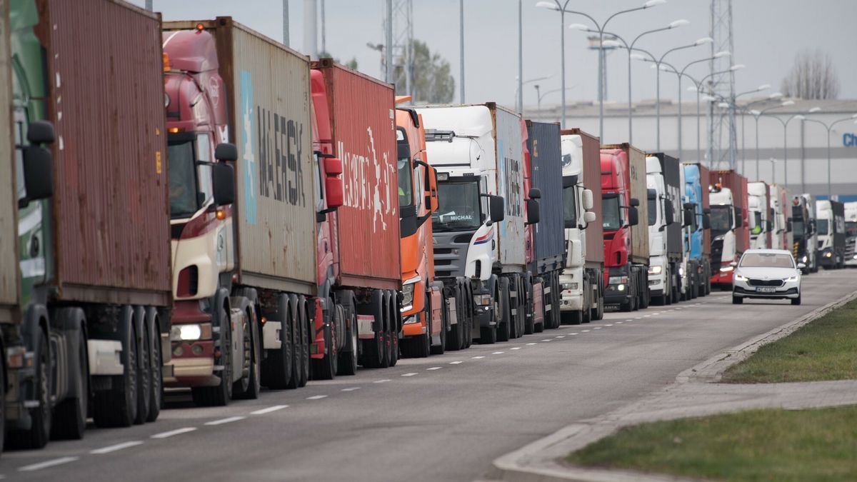 Ogromne kolejki w porcie w Gdyni
16.11.2023 Gdynia Port Ogromne kolejki
Fot. Wojciech Strozyk/REPORTER
Wojciech Strozyk/REPORTER
