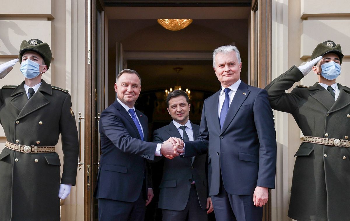 Prezydent Andrzej Duda z wizytą w Kijowie. Spotkał się z Zełenskim 