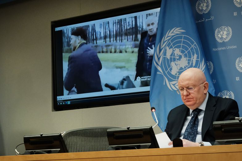 Ambasador Rosji przy ONZ opuścił posiedzenie po słowach szefa RE. "Łatwiej nie słuchać prawdy"