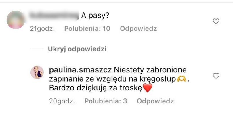Paulina Smaszcz odpowiada internautom