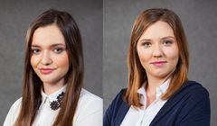 Joanna Szwed i Karolina Olszowska w agencji MJCC