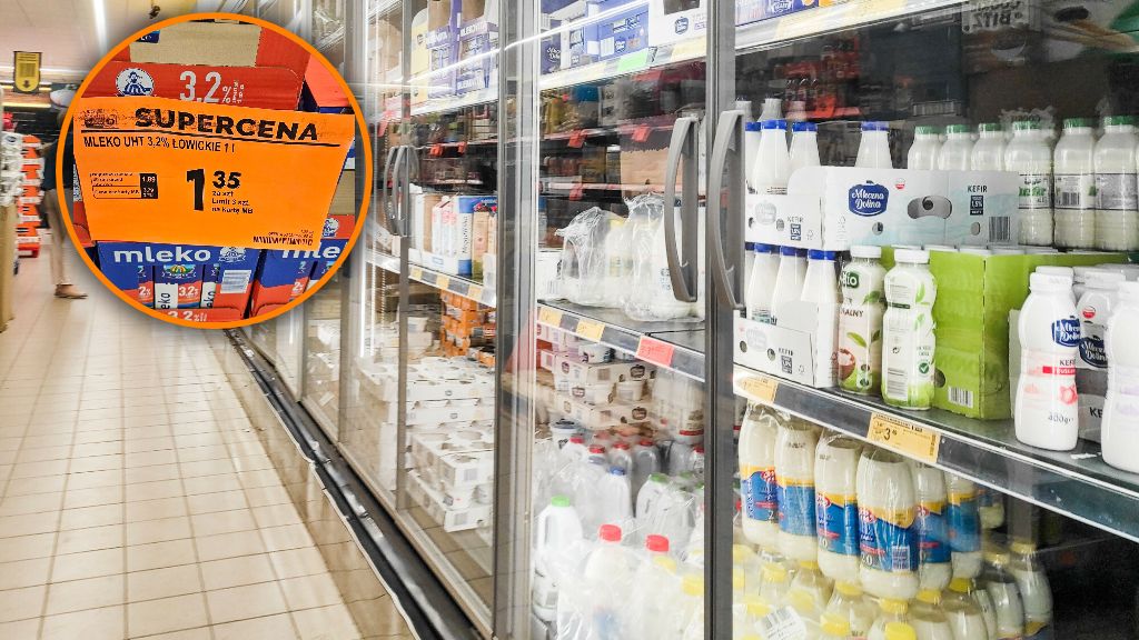 Bardzo tanie mleko w dyskoncie 