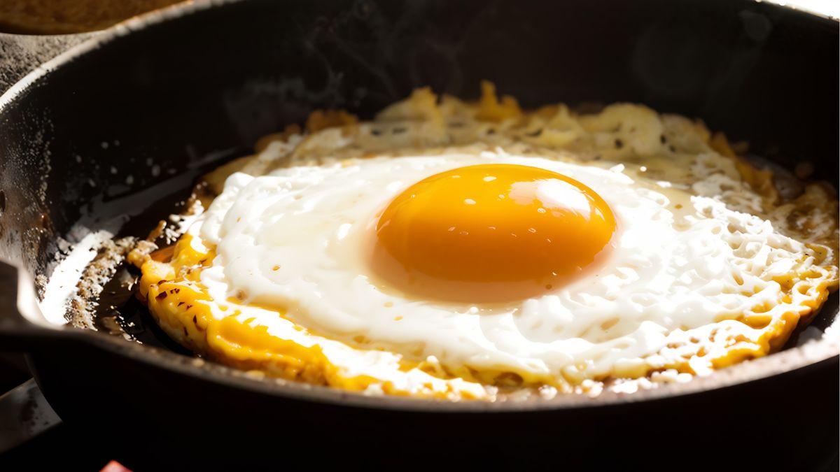 Jak usmażyć jajko sadzone bez tłuszczu?