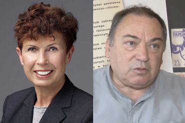 Wanda Rapaczyńska i Seweryn Blumsztajn, fot. Agora i youtube