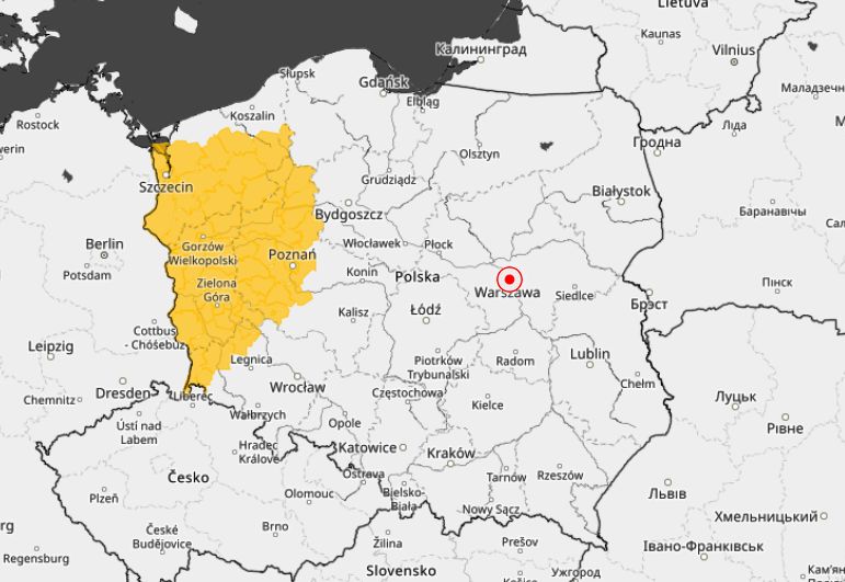 Wydano ostrzeżenia dot. burz