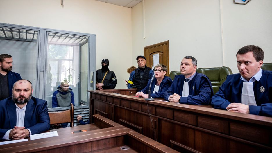 Russian soldier Shishimarin attends a court hearing in KyivRussian soldier Vadim Shishimarin, 21, suspected of violations of the laws and norms of war, sits inside a defendants' cage during a court hearing, amid Russia's invasion of Ukraine, in Kyiv, Ukraine May 13, 2022,Image: 690902028, License: Rights-managed, Restrictions: , Model Release: no, Credit line: STRINGER / Reuters / ForumSTRINGER / Reuters / Forumcrime, law and justice, diplomacy, war, category_code_europ, category_code_war, category_code_dip, category_code_crim, category_code_crime, category_code_law and justice, category_code_diplomacy