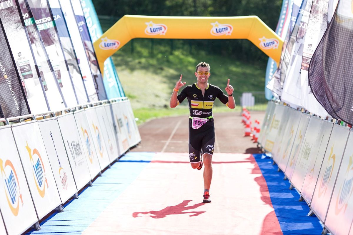 Michał Czapiński z triathlonowych dyscyplin najlepiej czuje się w bieganiu 