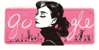 Google doodle: 85 urodziny Audrey Hepburn