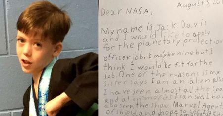 9-latek wysłał list aplikacyjny do... NASA. "Sprawdziłbym się! Jestem młody, nauczę się myśleć jak kosmita"