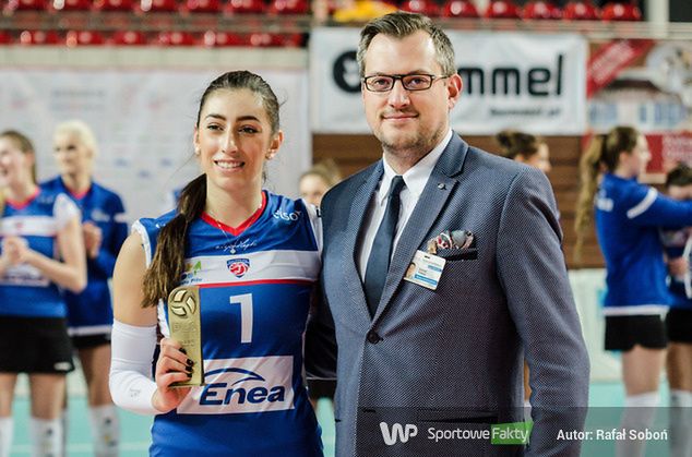 Olga Strantzali po odebraniu nagrody MVP