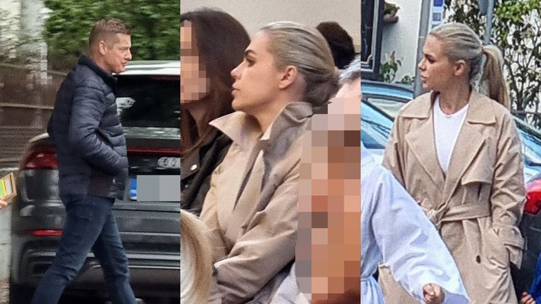 Mroczek i jego żona wspierają syna w białym tygodniu