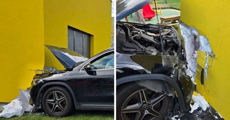 Ewakuacja w żłobku w Kutnie. Wjechał autem w budynek