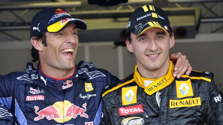 AFP / Na zdjęciu: Mark Webber i Robert Kubica