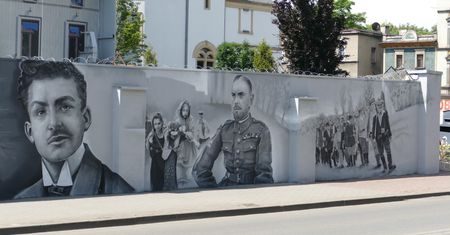 Siemianowice Śląskie. Nowocześnie o historii. Tablica i mural upamiętniające powstańców śląskich