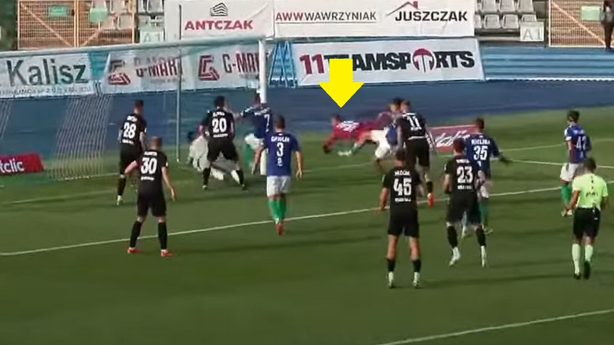 YouTube / TVP Sport / Na zdjęciu: gol Kaczorowskiego