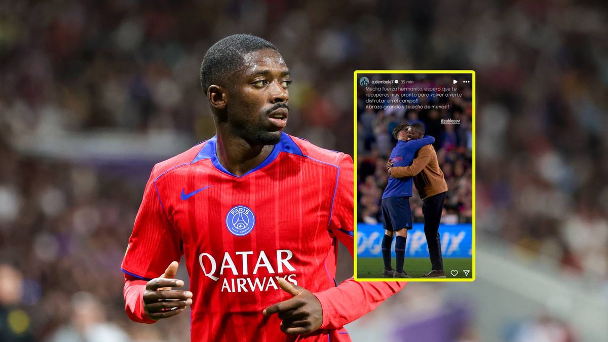 Getty Images / Catherine Steenkeste/Instagram/Ousmane Dembele / Ousmane Dembele i jego wpis