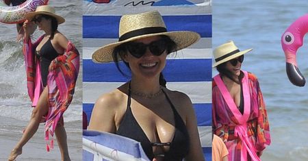 Katarzyna Cichopek kusi flaminga na rozgrzanej plaży (ZDJĘCIA)