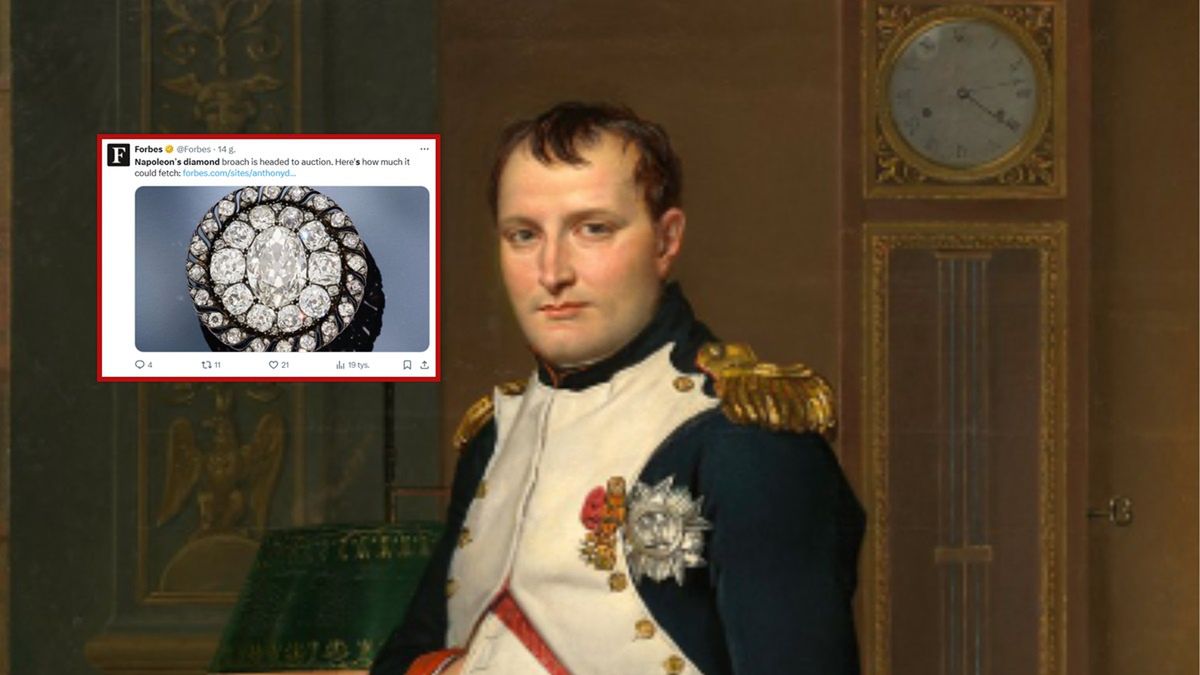 Brylantowa brosza Napoleona będzie sprzedana na aukcji.