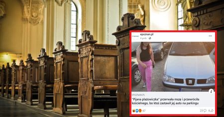 Przerwała mszę. "Plażowiczka" kazała wszystkim przeparkować auta