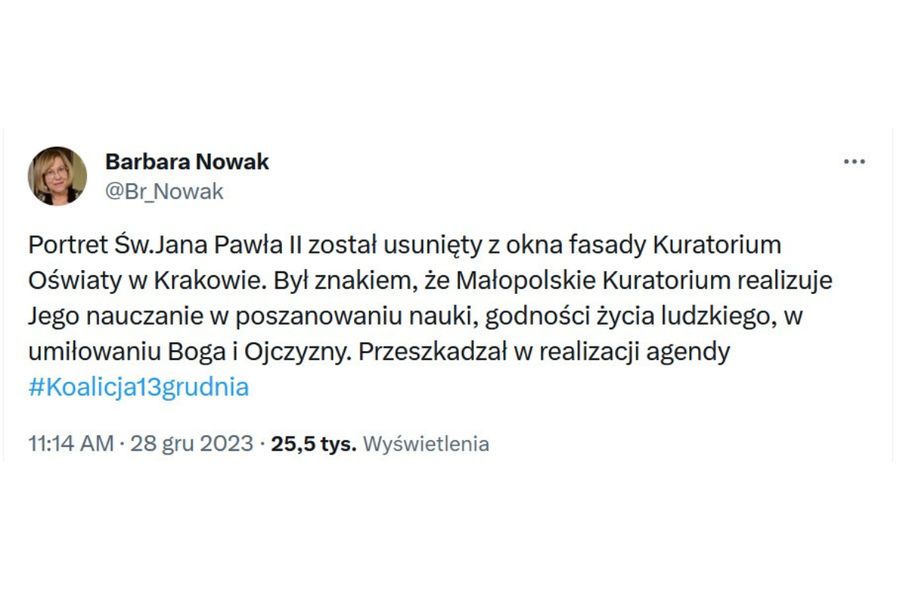 Barbara Nowak o Janie Pawle II