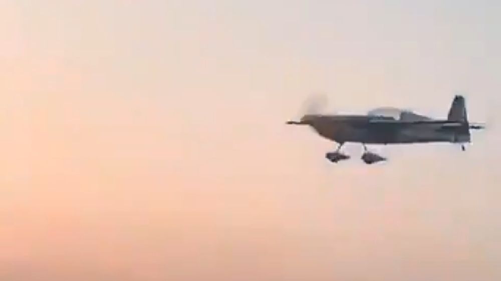 Twitter / Conradoaviacion / Na zdjęciu: moment tuż przed wypadkiem samolotu