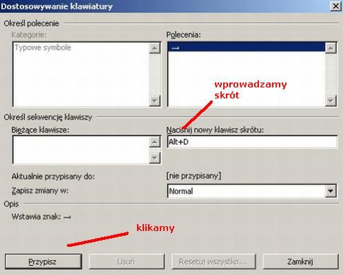 Łatwe wstawianie symboli w Wordzie 2
