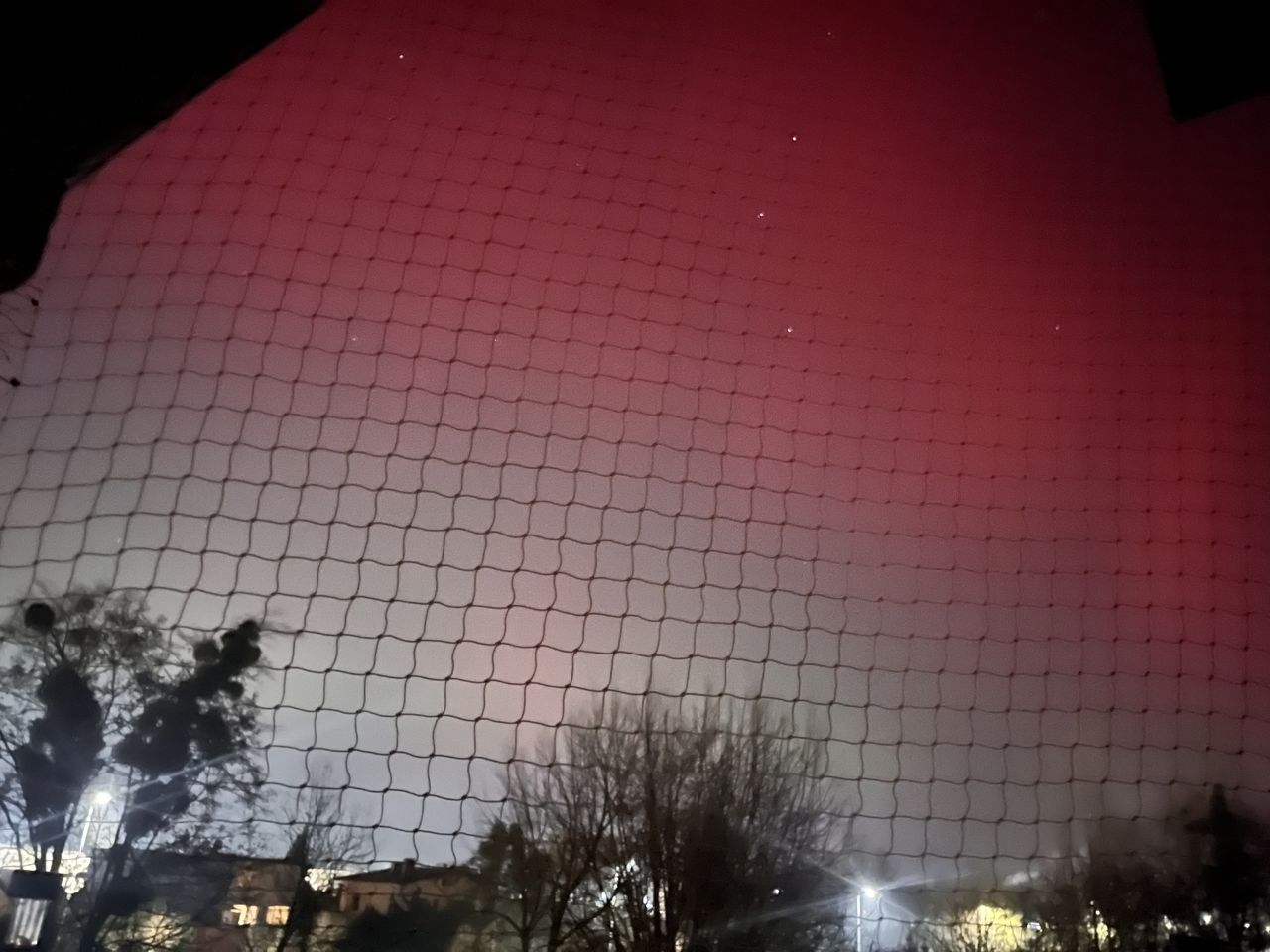 Zorza polarna nad Chodzieżą.