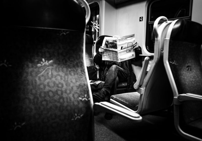 Nocny pociąg w Mediatece