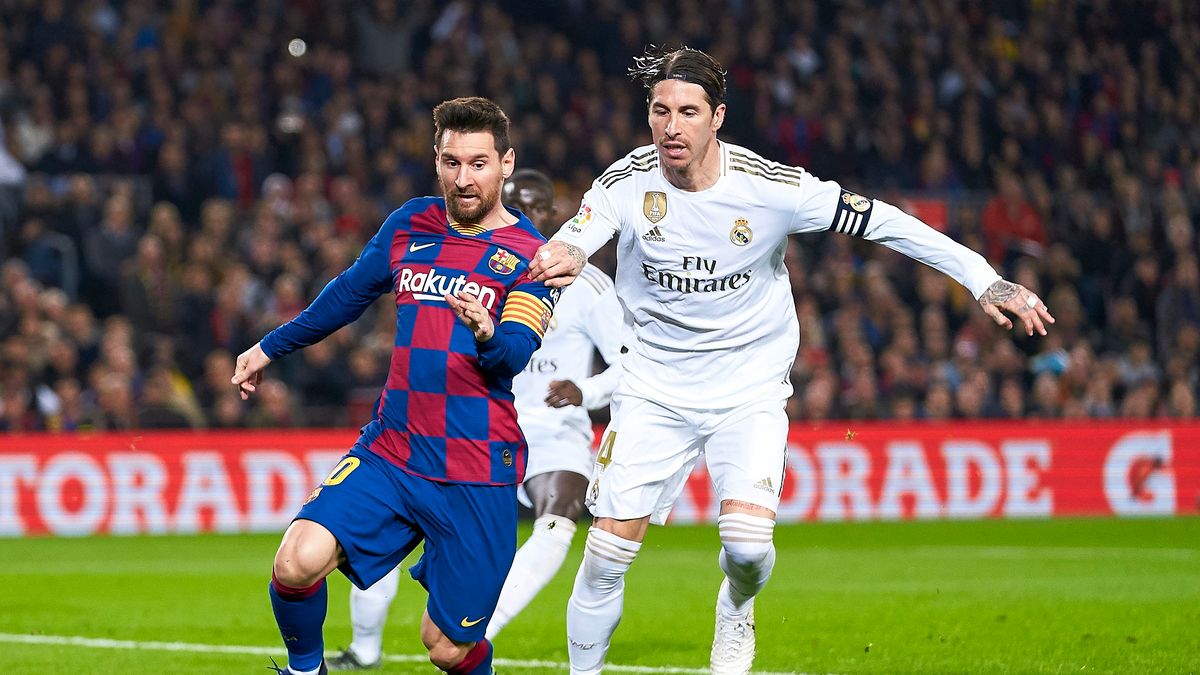 Lionel Messi (z lewej) i Sergio Ramos