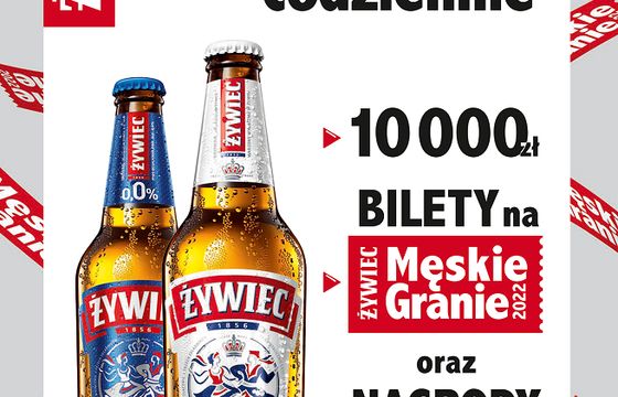 Pieniądze i bilety na Męskie Granie w loterii Żywca „W Ż wygrywaj codziennie”