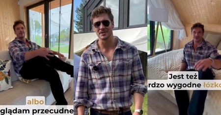 Mikołaj Roznerski pokazał wnętrza swojej chatki w środku lasu. Internauci NIE WIERZĄ, że tam zamieszkał. "Wygląda jak reklama"