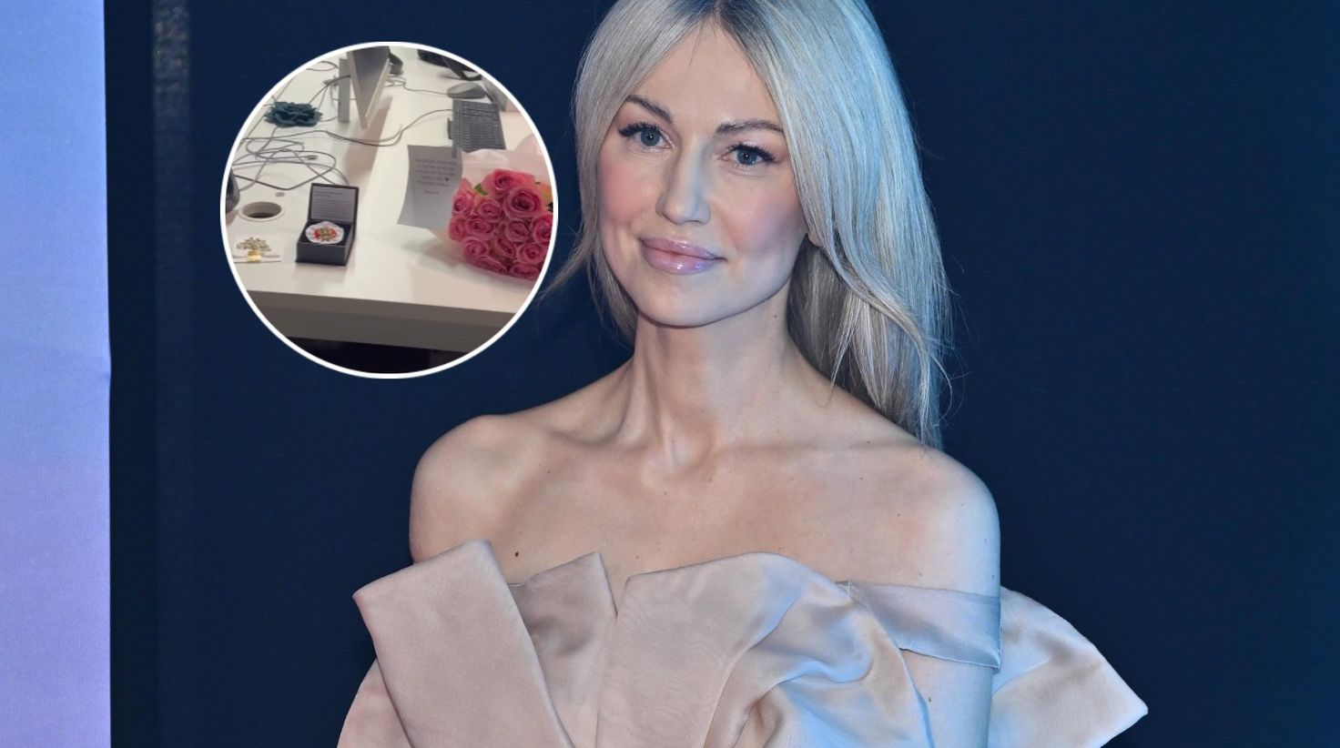 Magdalena Ogórek pożegnała się ze stacją wPolsce24. Otrzymała w podzięce RÓŻANIEC