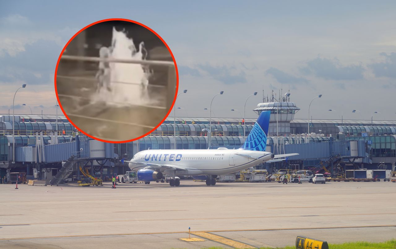 Burze nad Chicago uderzyły w lotnisko O'Hare. Na parkingu wybiły gejzery wody