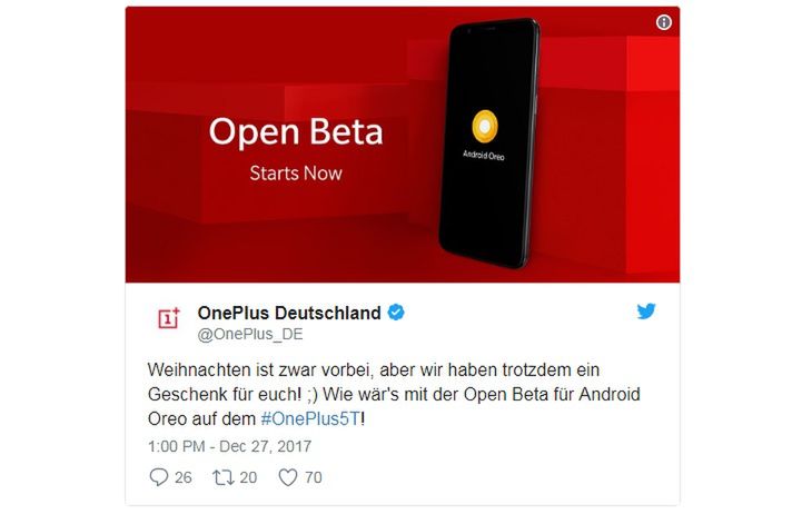 Beta testy nowego oprogramowania OxygenOS bazującego na Androidzie 8.0 Oreo dla OnePlusa 5T już wkótce