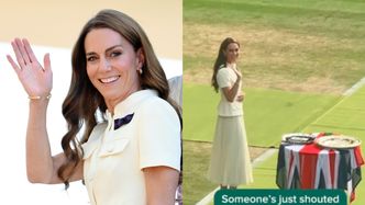 Kibic KRZYKNĄŁ do księżnej Kate podczas Wimbledonu i wywołał sensację. Jej reakcję uwieczniono na nagraniu