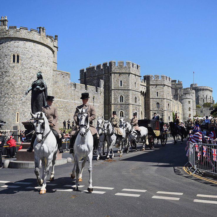 Próba przejazdu ślubnego orszaku Meghan i księcia Harry'ego