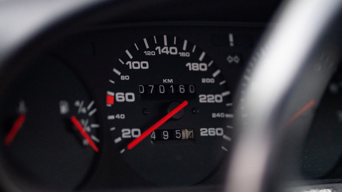 Przebieg w starym porsche