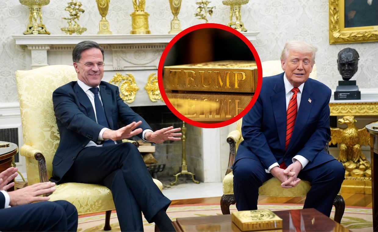 The Oval Office, after Donald Trump moved back in, is dripping with gold.