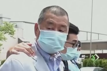 Jimmy Lai, fot. kadr z Apple Daily