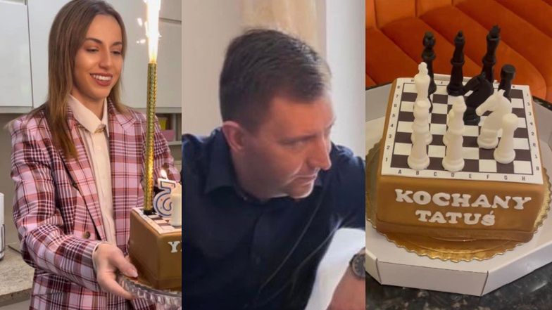 Marianna Schreiber tłumaczy się z nietęgiej miny męża na jego 35. urodzinach