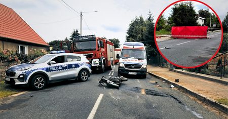 Tragiczny wypadek motocyklisty pod Tucznem